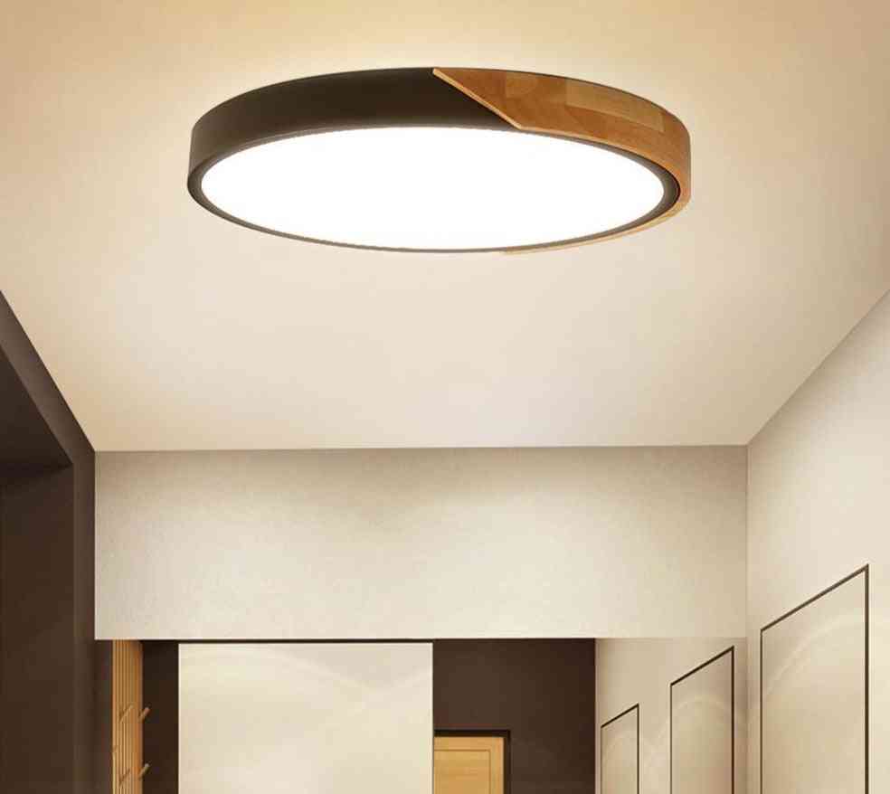 Modern Led Ceiling Light Ultra Thin Lamp For Home Decor With Remote Control Set1