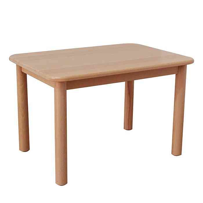 Asilo in legno massello piccolo tavolo da apprendimento/pranzo
