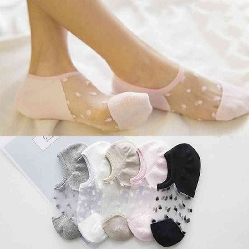 Dívčí bavlněné pohodlné pružné / letní elastické krátké ponožky