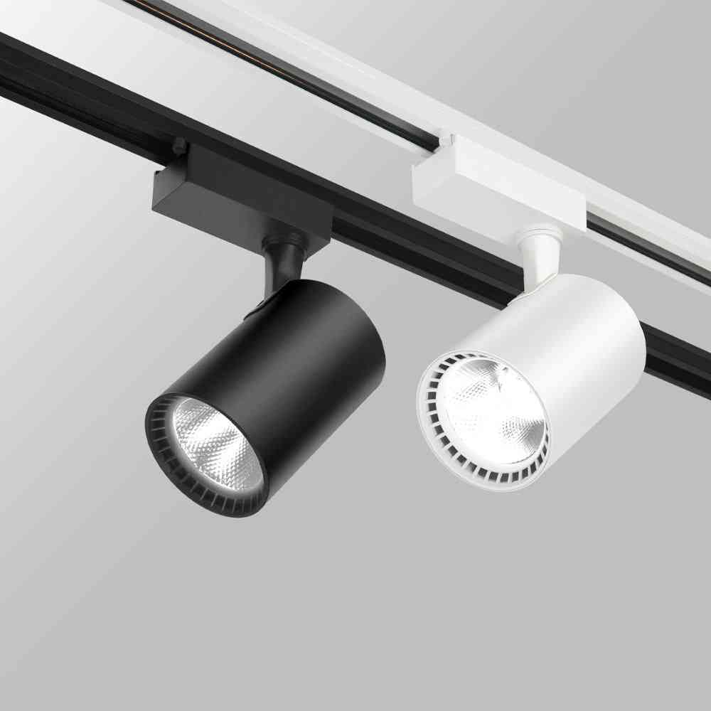 2-fasen, dik aluminium led, rail railverlichtingsarmatuur met connectoren