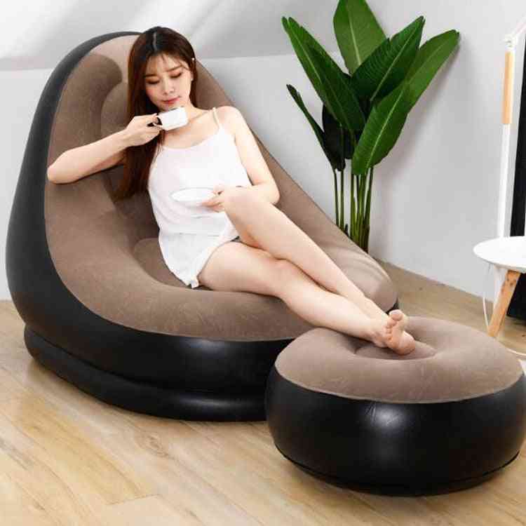 Pvc Inflatable Lazy Sofas And Stool Set