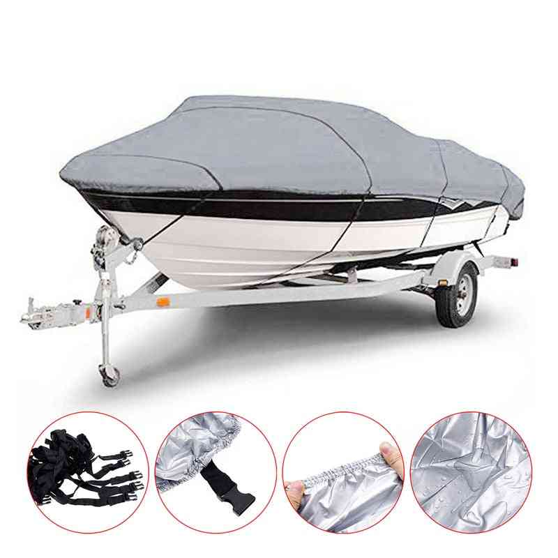Reinforced Waterproof Boat Cover With Adjustable Quick Release Buckle