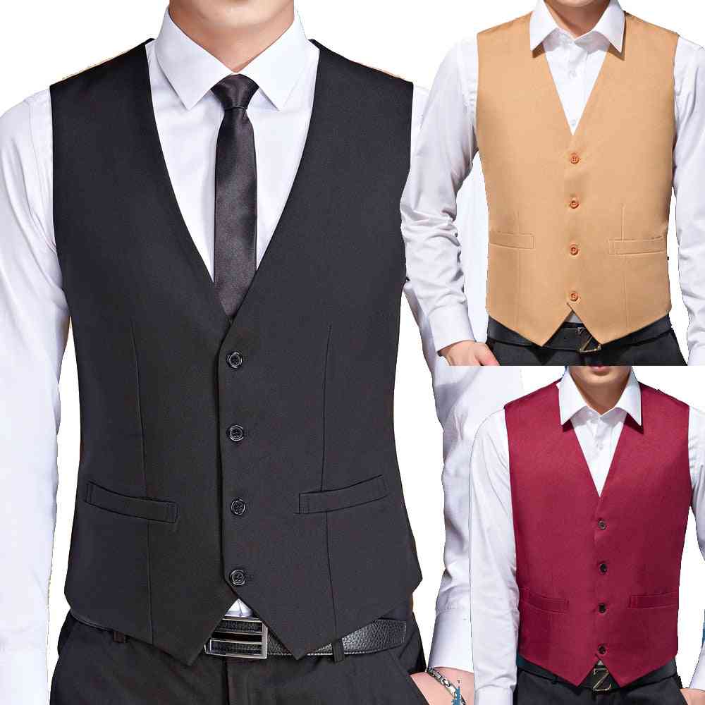 Slim Fit Wedding Suit Vests-formal Tuxedo Waistcoat