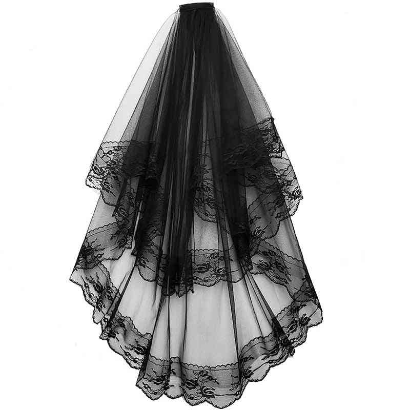 Two Layered, Elegant Vintage Style Wedding Veils