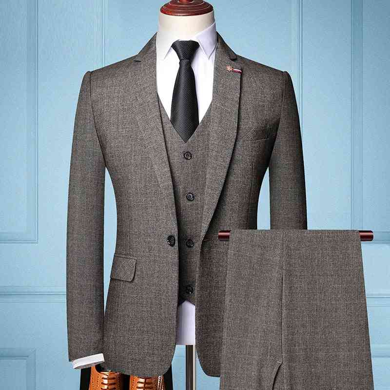 3-pieces, Slim-fit, Business Blazers, Tuxedos Suits's