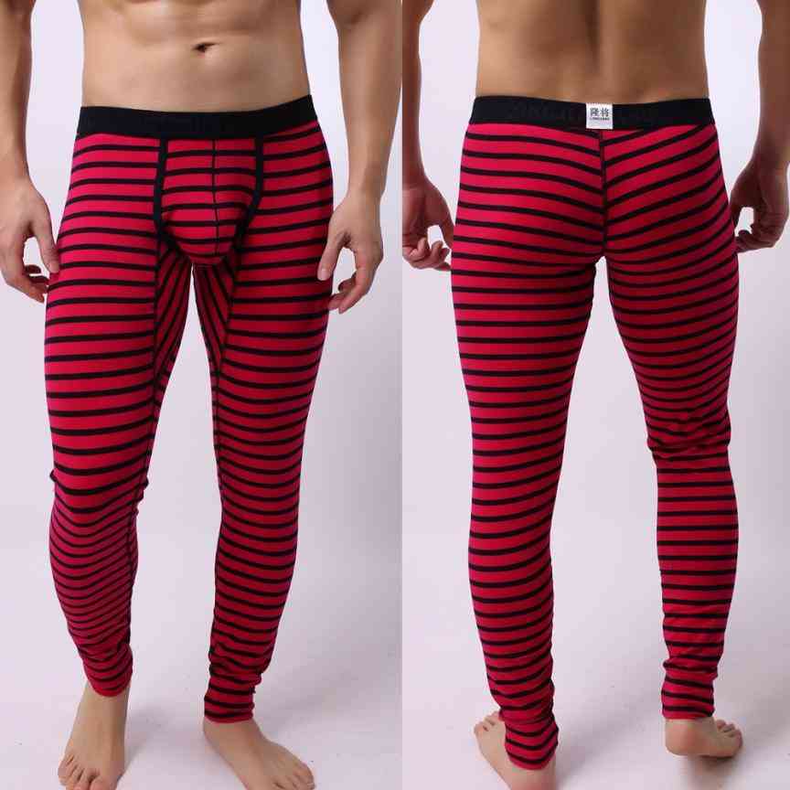 Men's Striped Pattern, Breathable Leggings
