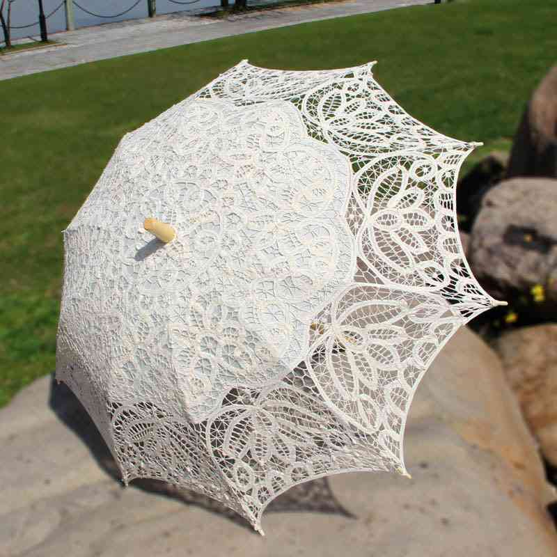 Vintage Style, Handmade Photography/wedding Decoration Lace Umbrella