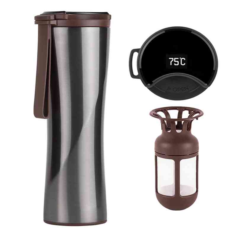 Reisebecher, Moka Smart Kaffeebecher, tragbare Vakuumflasche