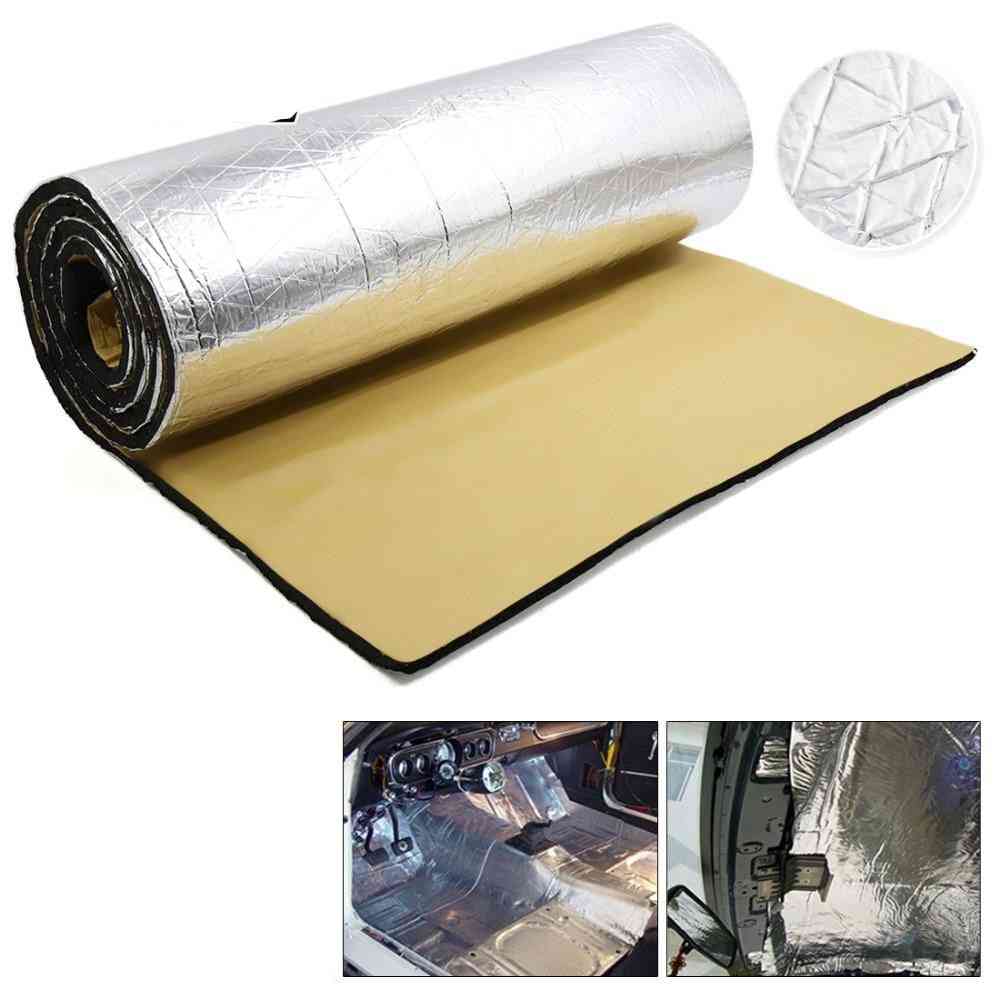 Thick Aluminum Fiber Muffler Cotton, Car Auto Fender Heat Sound Deadener Insulation Mat