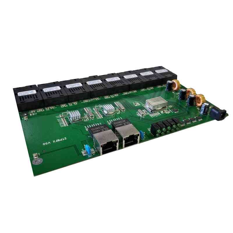 8-Port-Gbic-Konverter, Ethernet-Glasfaserkonverter