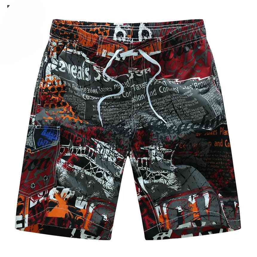 Summer- Casual Loose, Hawaii Printing, Beach Shorts