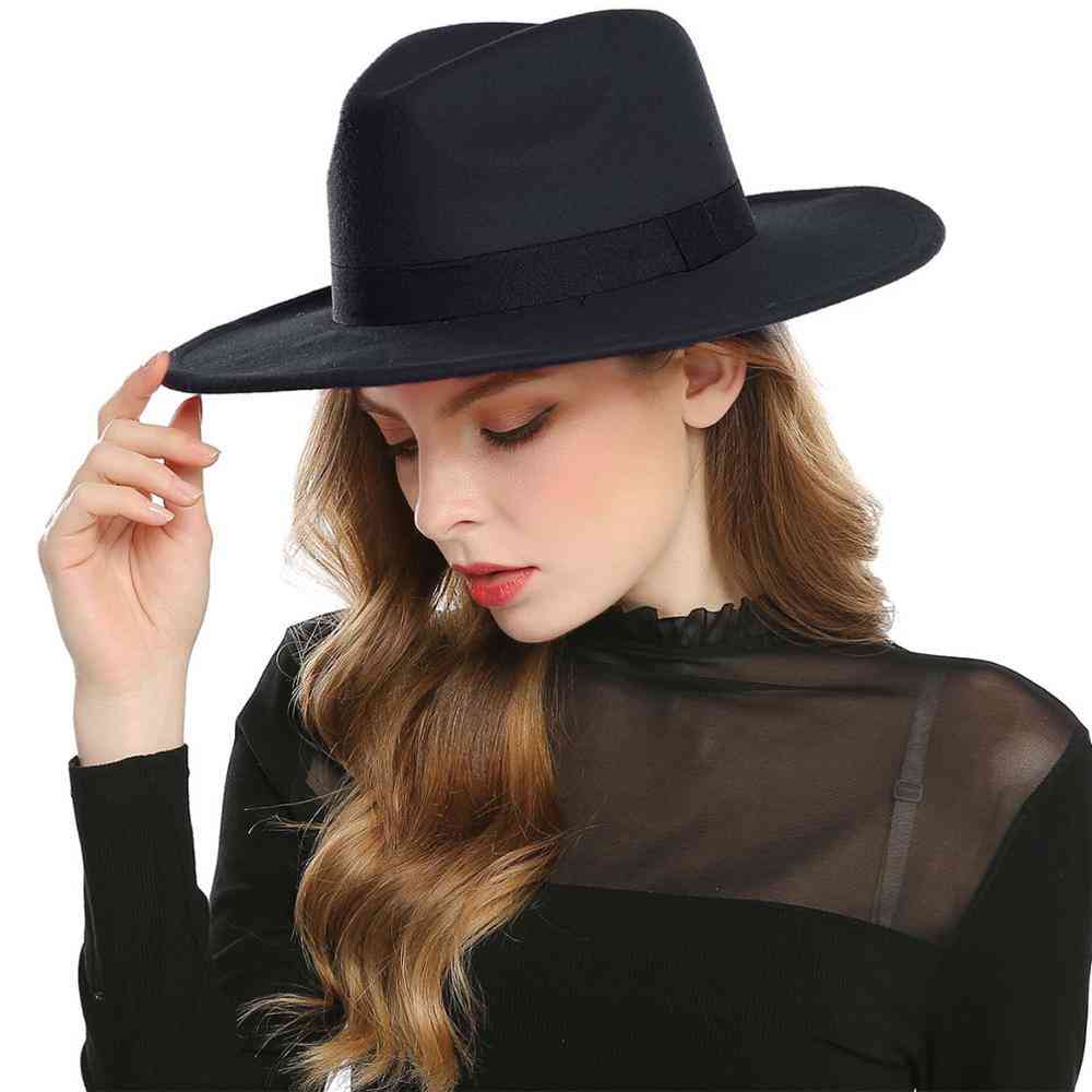 Imitation Wool Fedoras Panama, Winter Felt Jazz Hats, Men