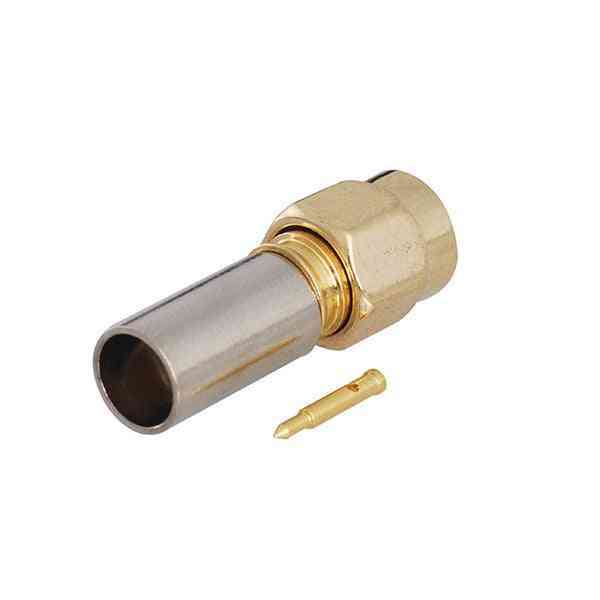 Sma Plug Straight Crimp Rf Coaxial Connector For Base Stations Antennas