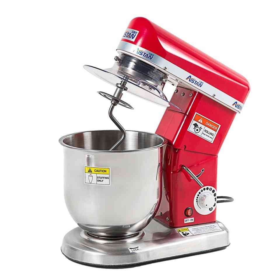 Planetary Pizza Dough Stand Mixers Food Processor For Cake Bread With Bowl Cover Hook Whisk