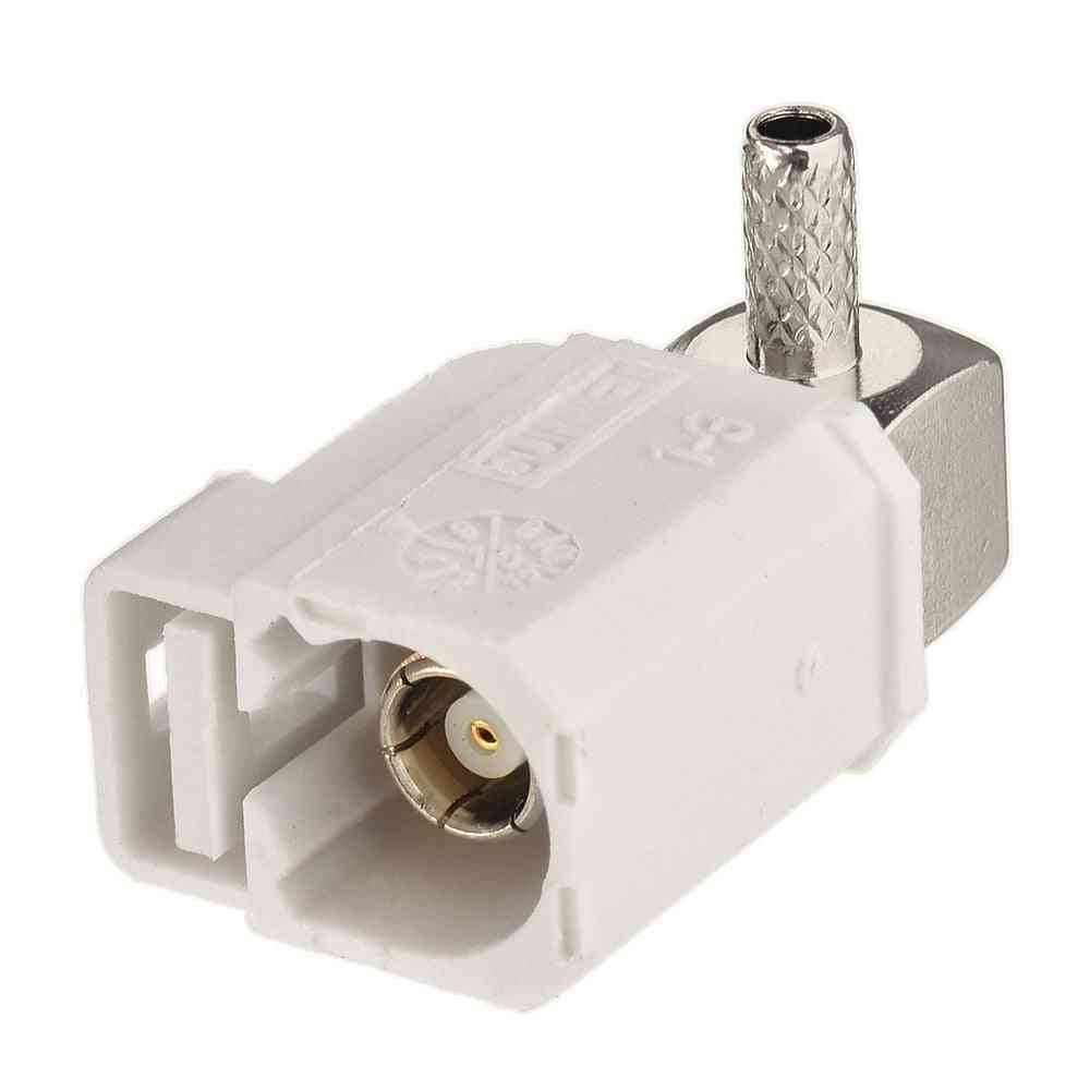 B Jack Right Angle Radio With Phantom Crimp - Rf Coaxial Connector For Cable