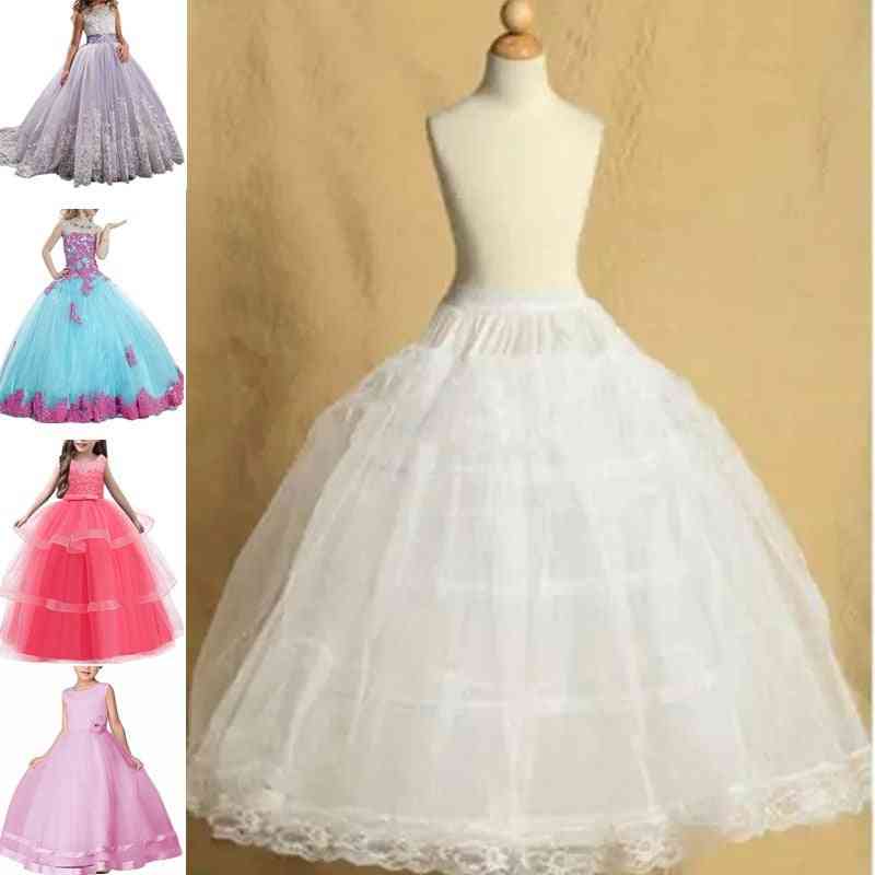 Petticoat For Crinoline Underskirt Flower Tulle Dance Dress Puffy Skirt