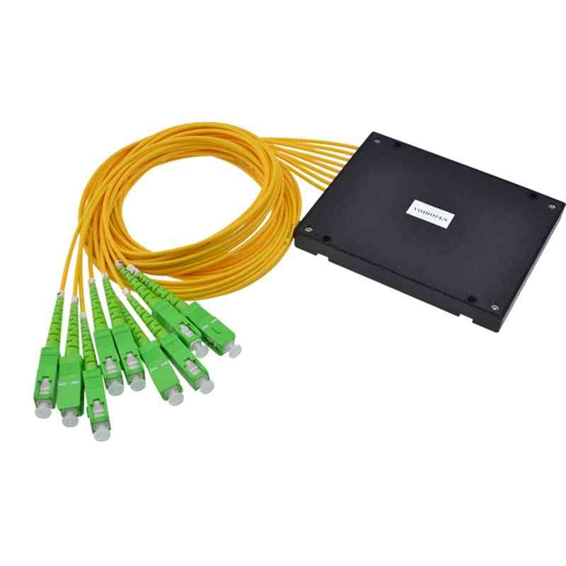 Plc / lc- splitter abs, fibra óptica, caja de conector de telecomunicaciones