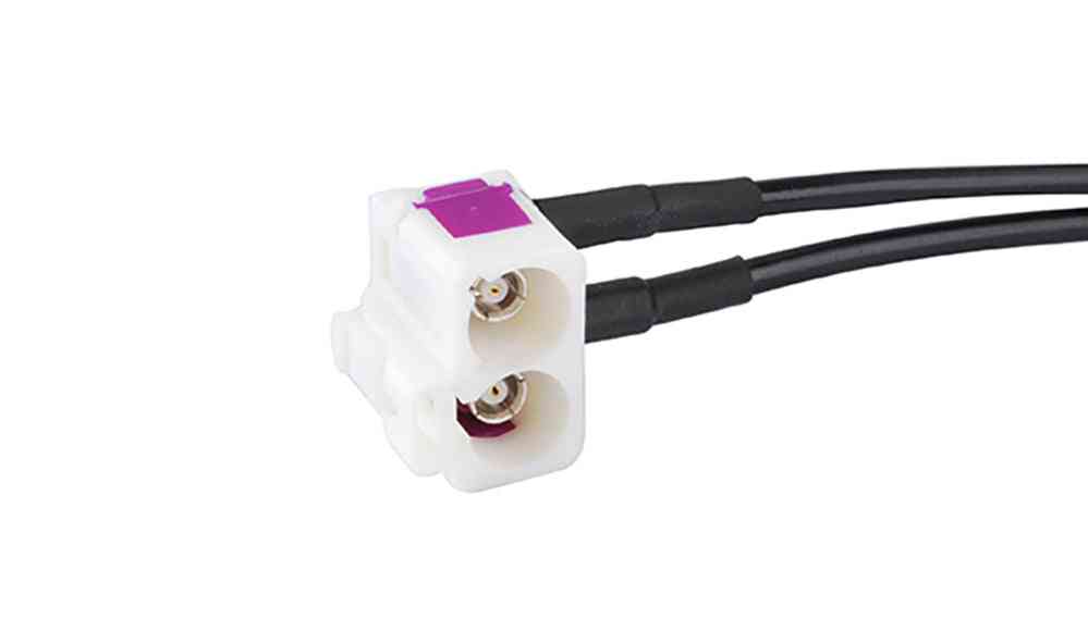 Double Jack To Fakra Plug, Pigtail Jumper, Coaxial Cable