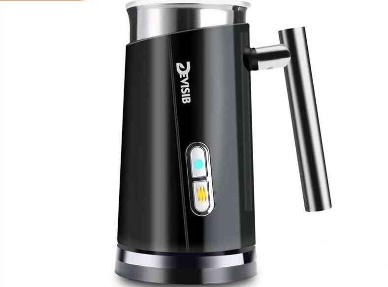 Machine à mousse pour café capuccino latte chocolat chaud automatique chaud froid silencieux réchauffeur (noir)