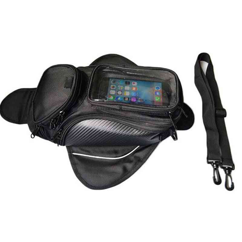 Motorcycle Tank Bag Oil Fuel Magnetic Bag, Moto Saddle Luggage Gps Phone Bags
