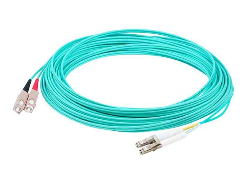 Optická vlákna, propojovací kabel - lc / upc-lc / upc, duplex aqua, propojovací kabel bundy