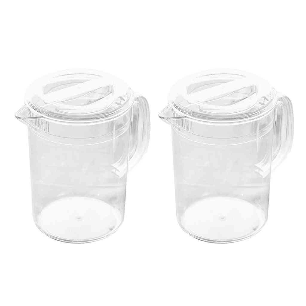 Plastic Pitcher Beverage Container Kettle Carafe With Lid For Water Tea Milk