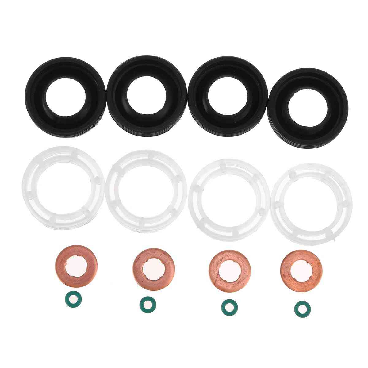 Fuel Injector Seal+protectors+washer+o-ring For Peugeot 207/ 307/ 407 1.6 Hdi 2004 Car 198299