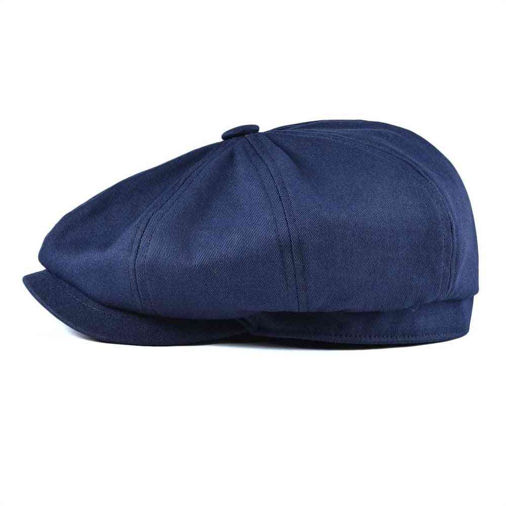Twill Cotton Baker Caps, Retro Big Headpiece Large Hats