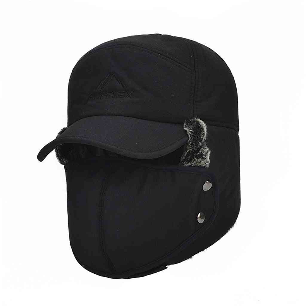 Zimski termalni šeširi bombardera - zaštita za uši, lice, toplija kapa otporna na vjetar