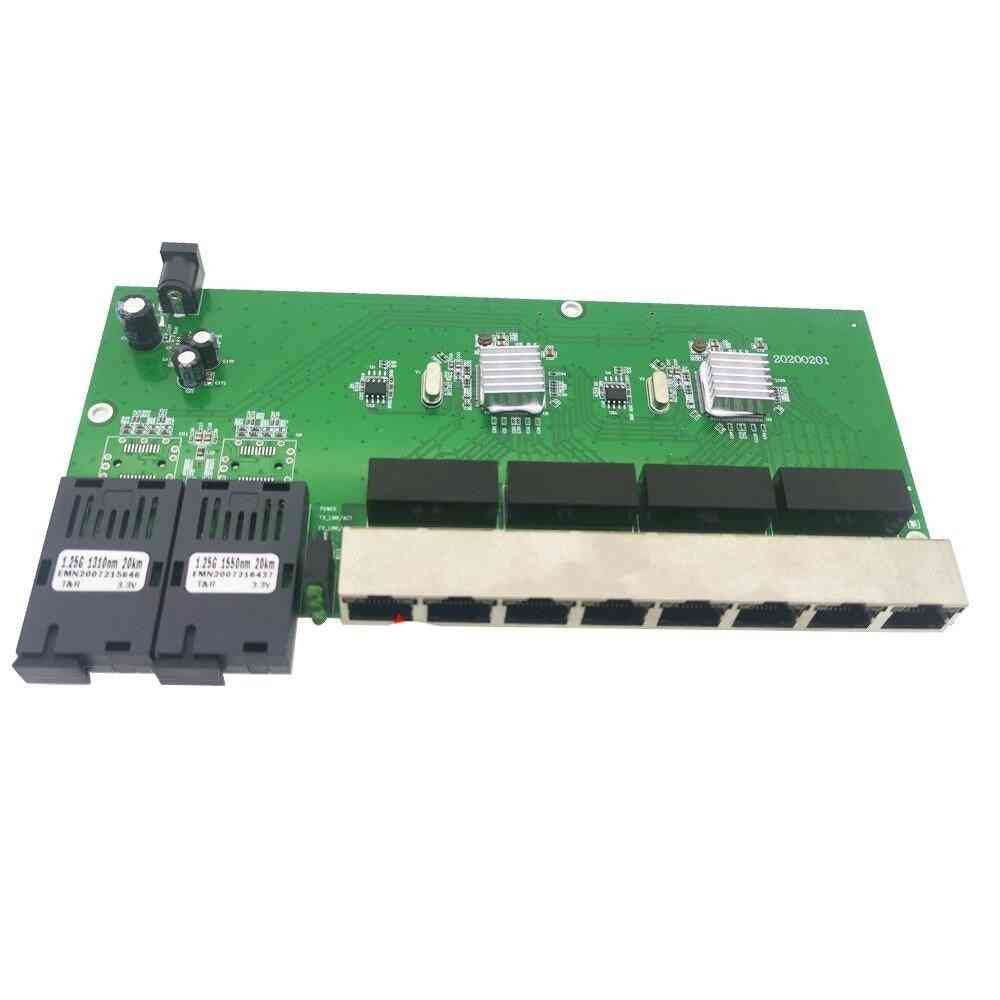 Optical Media Converter Single Mode Fiber Port Board