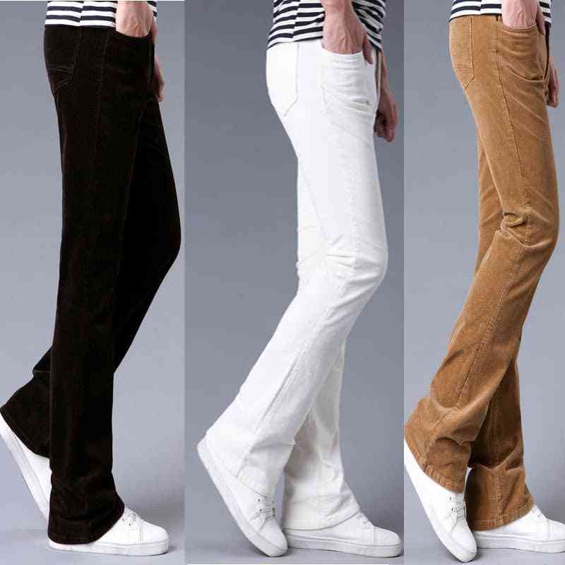 Men's Classic Bell Bottom Style Corduroy Trousers