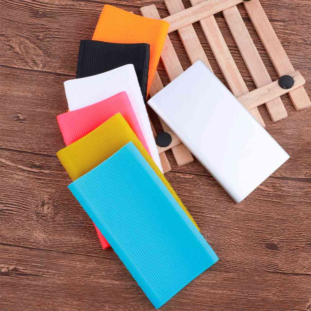 External Battery Case Soft Silicone Powerbank Cover For Xiaomi