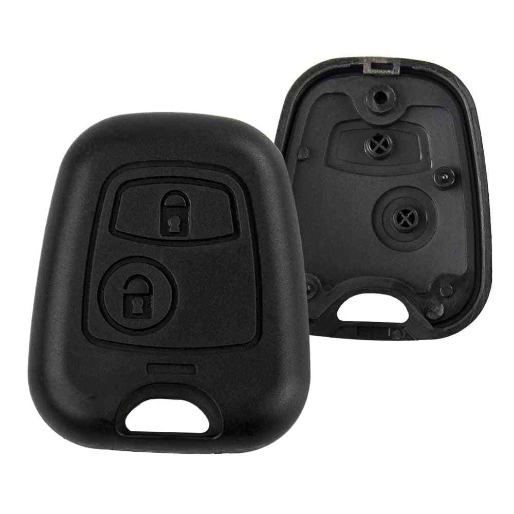 Car Key Fob Replacement 2 Button Remote Blank Cover Case