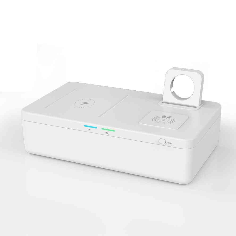 Phone Wireless Charger Multi-function Sterilizer, Mobile Uv Sanitizer Box Disinfection