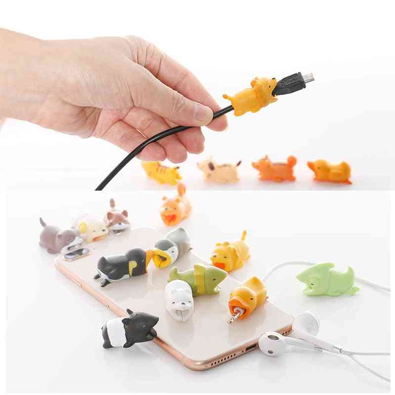 Animal Shape Cable Protector, Adorable Cute Data Line Protective Cover