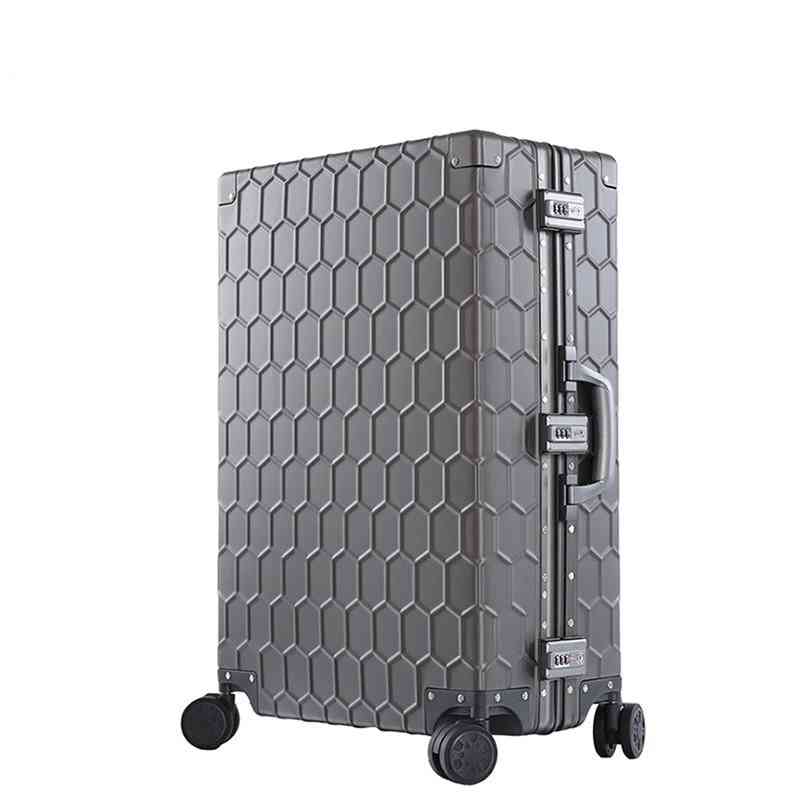 Travel Trolley, Luggage Suitcase With Tsa Lock, Hard-side Rolling Wheels