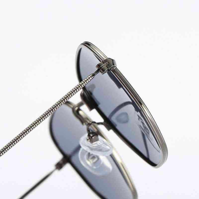 Metalowe klasyczne damskie okulary przeciwsłoneczne w stylu vintage
