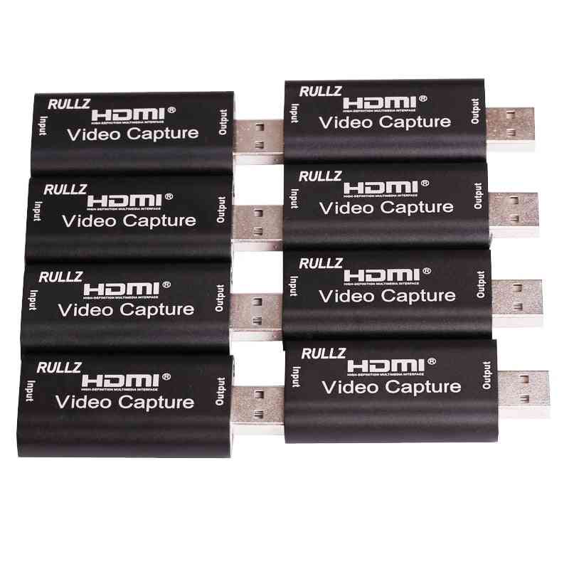 Placa de captura HDMI 4k, dispositivo USB para gravação de vídeo - transmissão ao vivo do telefone Android