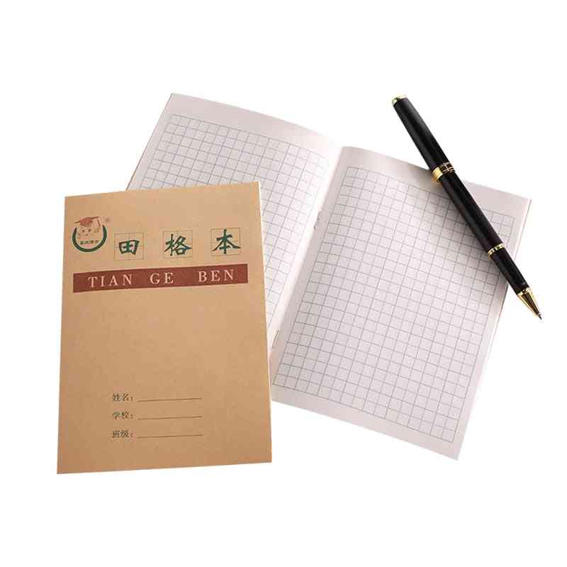 Children's Learning Workbook, Character Writing Mathematical Table Format Notebook