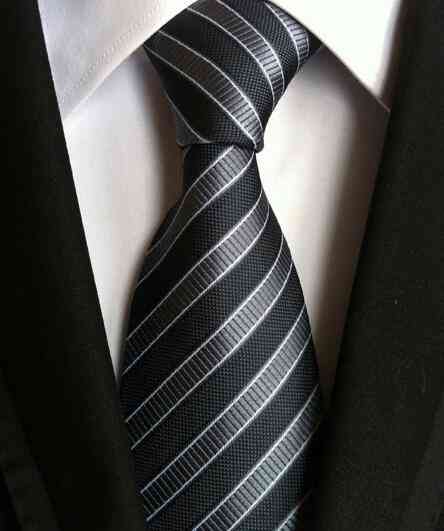 Classic Jacquard Woven, Neckties Stripe, Wedding Silk Ties
