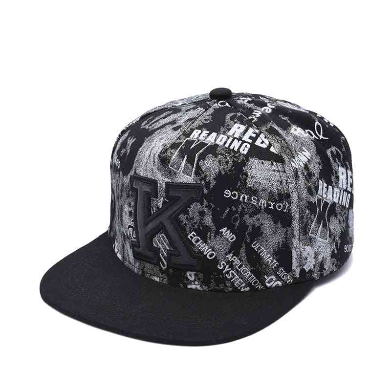 Hip-hopový štýl, vyšívaný vonkajší športový cestovný klobúk