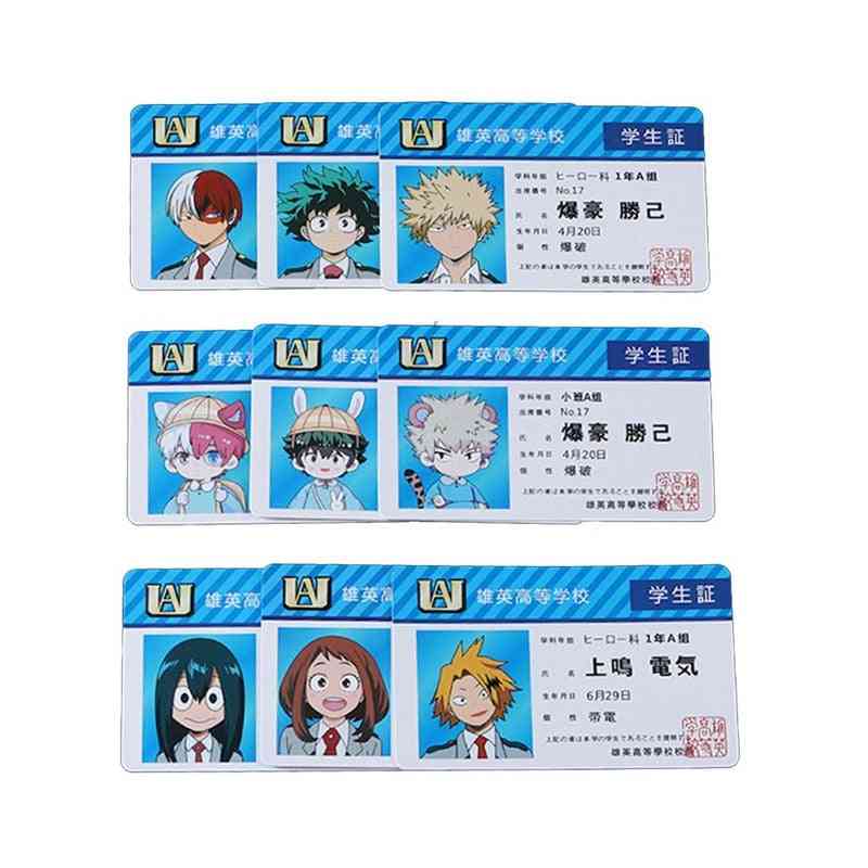 Anime Peripheral My Hero Academia PVC-Studentenausweis, Schulessenkarten