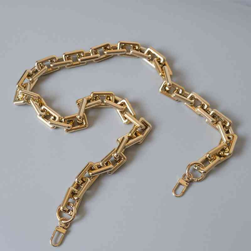 Gold Acrylic, Strap Shoulder, Handle Chain Bag Accessory