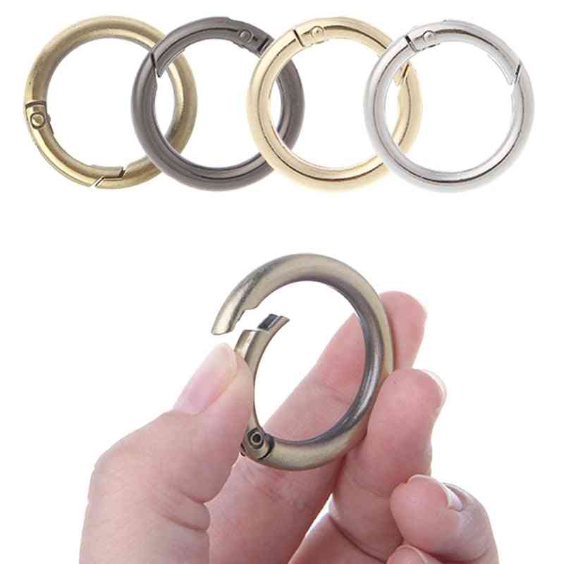 אבזם טבעת עגולה טבעת עגולה אבזם תיק מחזיק מפתחות לתיק / ארנק