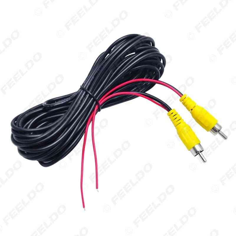 Car Reverse Rear View Parking Camera Video Cable With Detection Wire