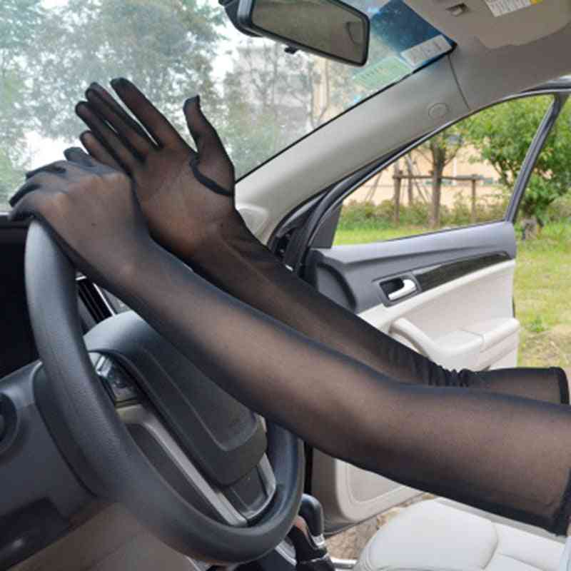 Elegant Ultra-thin Long Summer Driving, Cycling && Sunscreen Gloves