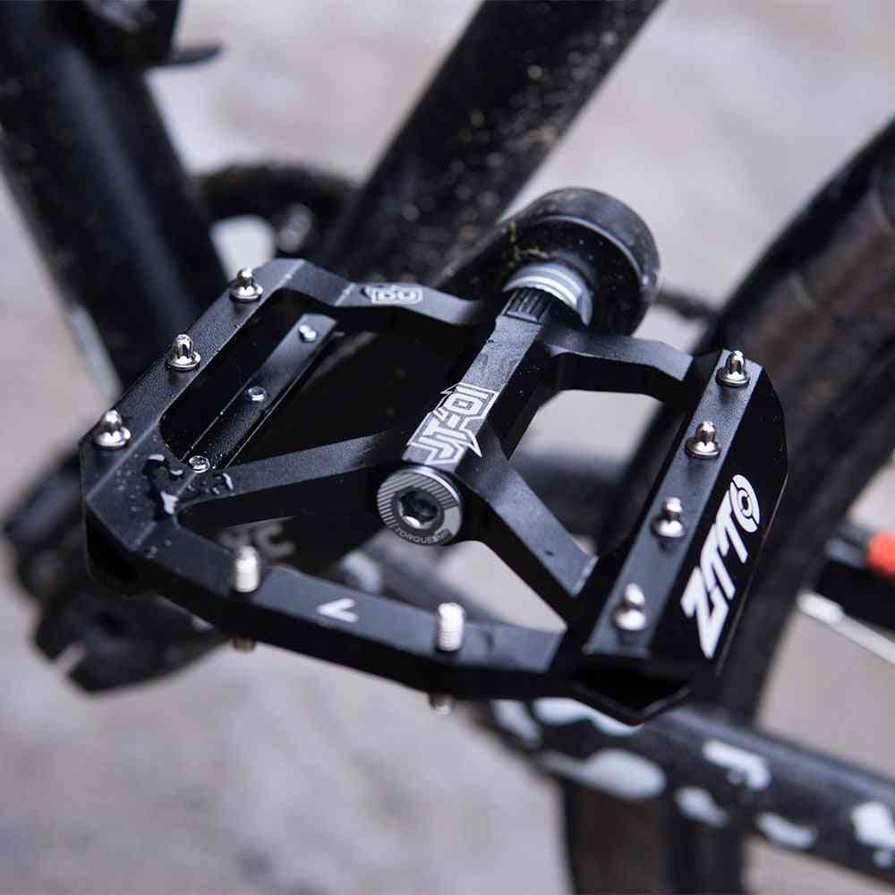 Pedale plate din aliaj de aluminiu cu rulment pentru mountain bike