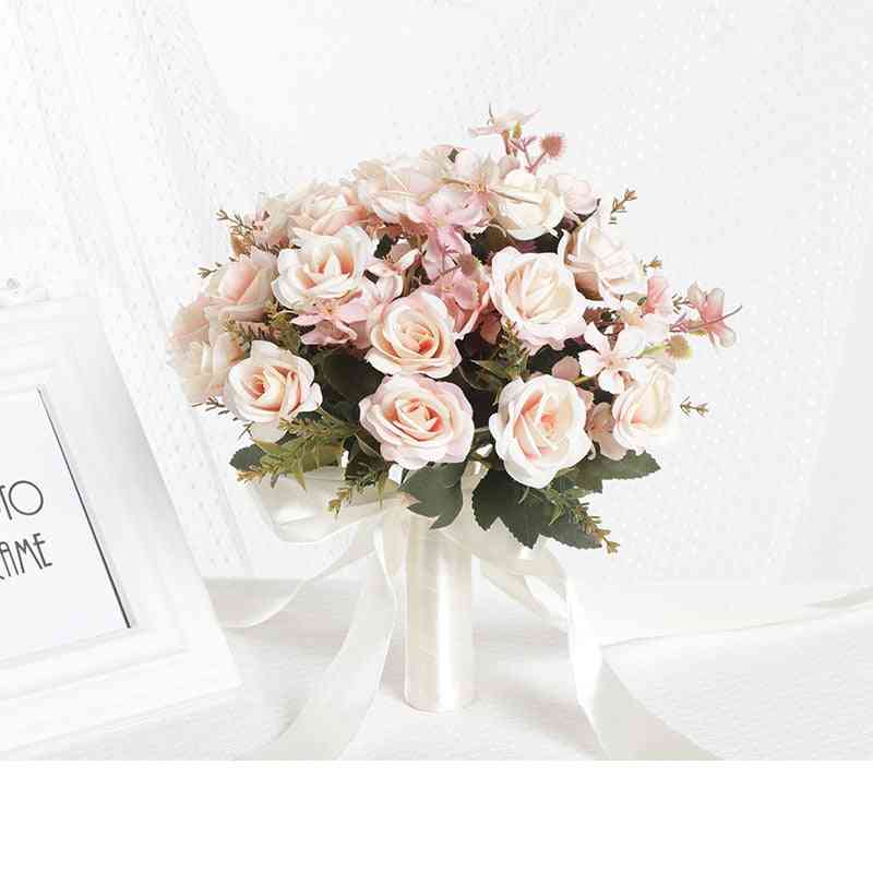 Kytica vlastnoručne vyrobená umelá kvetina svadobný na dekorácie