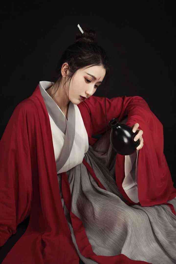 Women Folk Dance Vintage Elegant Improved Hanfu Suit