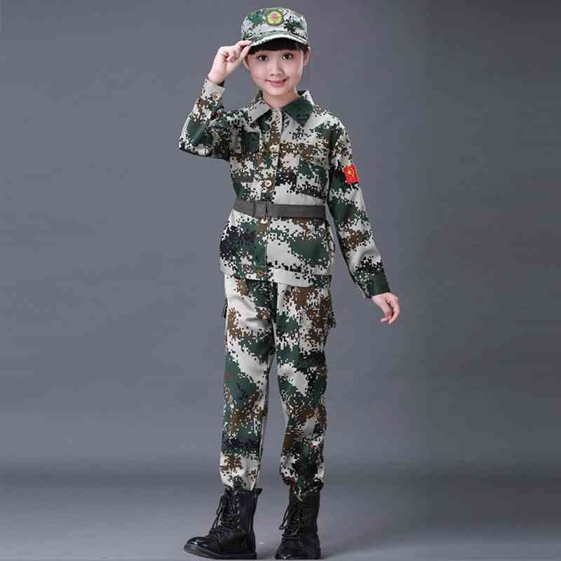 Set di abbigliamento per ragazzi e moda, vestiti per uniformi militari